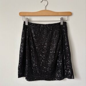 Francesca’s Alison Sequin Mini Skirt